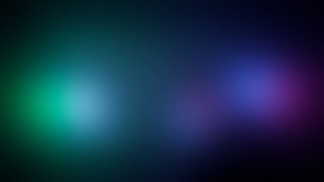 grainy dark blurred gradient blue green purple black glowing abstract noisy blurry neon light background