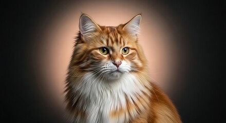 "Adorable domestic cat in warm natural lighting, sharp detail, expressive eyes, soft fur texture, cozy indoor atmosphere, professional pet photography, high-resolution portrait