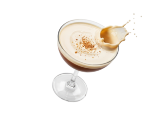 Elegant Champagne Cocktail in a Glass with Garnish.