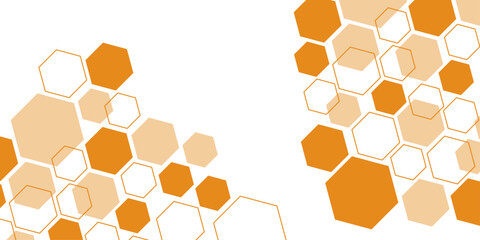 Orange high technology frame for design element