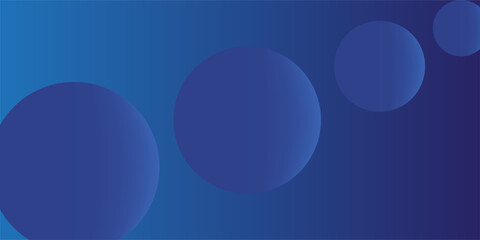 Abstract blue background with circles. Vector illustration