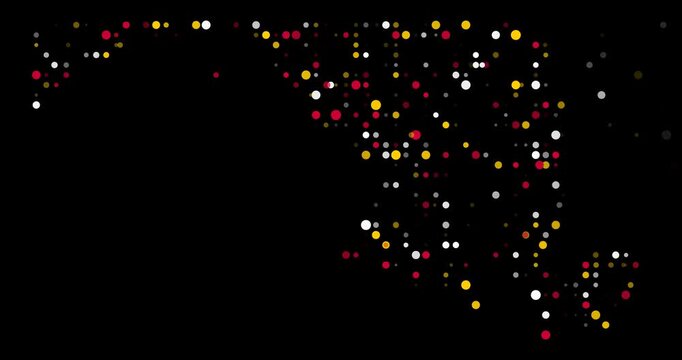 Vibrant Particle Stream Forming Maryland State Shape Video