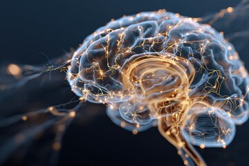 Glowing Neural Network over Abstract Brain Structure