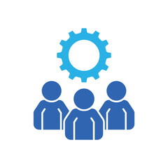 Icon a it operations team, isolated against a clean background.