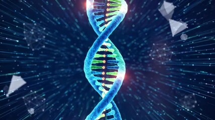 Dna helix structure illustration - Powered by Adobe