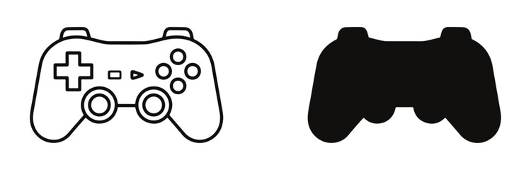 Modern gaming controller icon vector. Gamepad icon