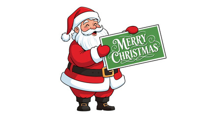 Santa Claus on a stool decorating a Christmas tree with a star ornament.