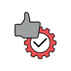 Icon a reliability, isolated against a clean background.