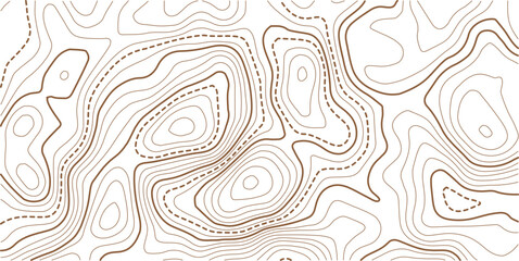 Luxury gold abstract topographic map background with golden lines texture,Mountain trail terrain or path. Vector illustration. © AFROZAOPORNA