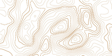Luxury gold abstract topographic map background with golden lines texture,Mountain trail terrain or path. Vector illustration. © AFROZAOPORNA