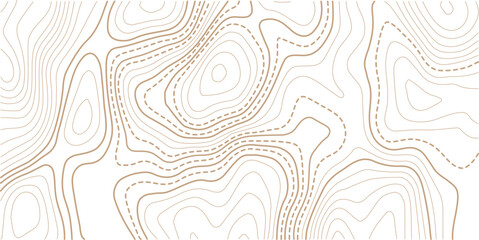 Luxury gold abstract topographic map background with golden lines texture,Mountain trail terrain or path. Vector illustration. © AFROZAOPORNA