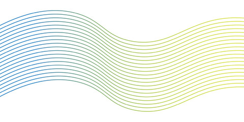 Abstract wave vector background with flowing blue lines and digital design elements