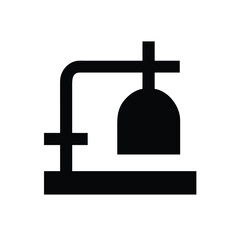 Silhouette Icon of Distillation Apparatus Illustration