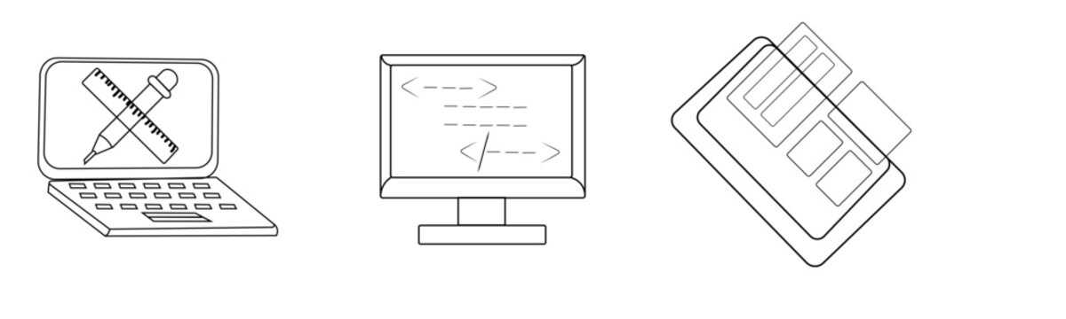 hand drowing icon vactor