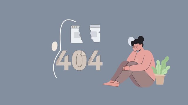 Error 404 Page Not Found Animation