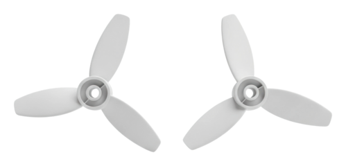 Propeller design showcase industrial product isolated on transparent background