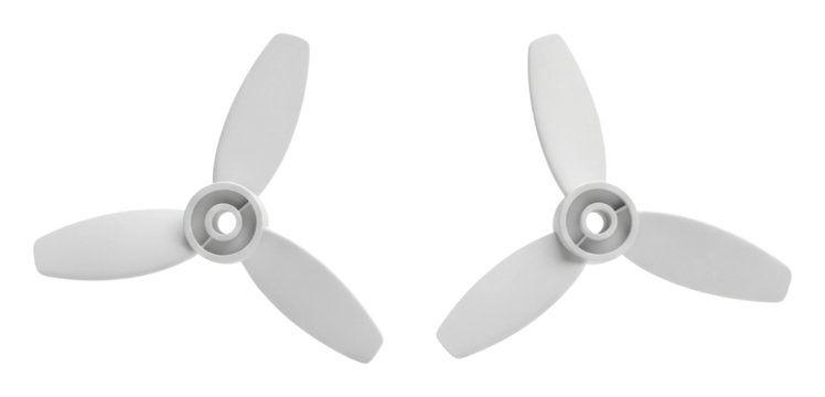 Propeller design showcase industrial product isolated on transparent background