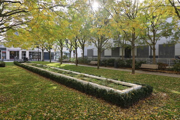 Le parc Villemessant, parc public, ville de Enghien les Bains, département du Val d'Oise, France