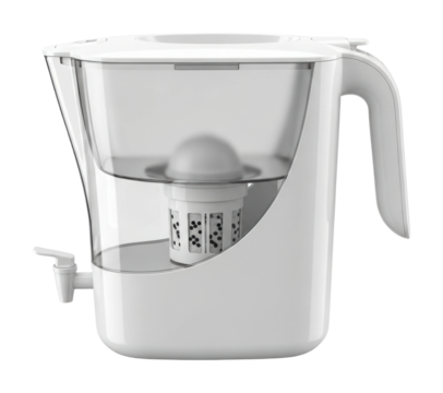 Clean water filtration system home kitchen product isolated on transparent background