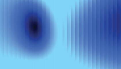 Vibrant Blue Abstract Background with Soft Blurred Waves and Gradient Light Effects