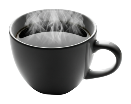 Brewing hot coffee kitchen table food cozy atmosphere isolated on transparent background