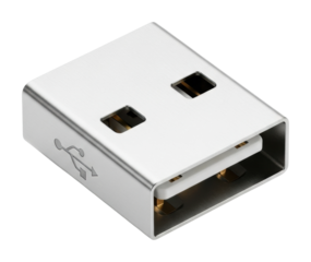 Usb adapter connection technology store product modern isolated on transparent background