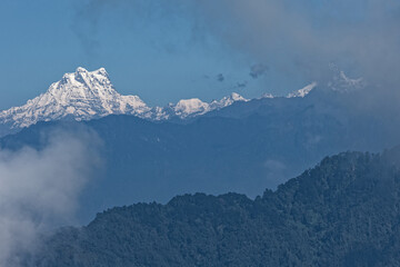 Masang Kang (also named Masagang) summit in Bhutanese Himalayas