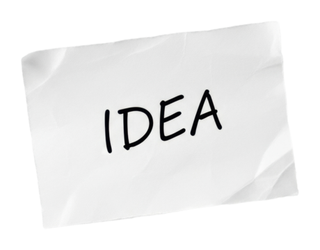 Professional inspiration creative idea generation in office spaces isolated on transparent background