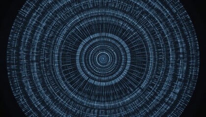 Abstract circular pattern with intricate line work and geometric precision resulting in concentric