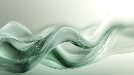 Obraz premium Organic Waves Representing Clean Energy Flow In Smooth Abstract Movement
