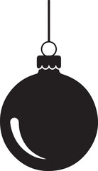 Christmas Ornament Ball Silhouette