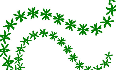 Green leaf abstract pattern design