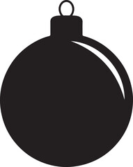 Christmas Ornament Ball Silhouette