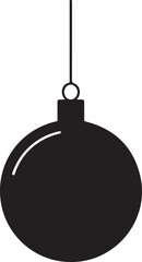 Christmas Decorative Ball Silhouette