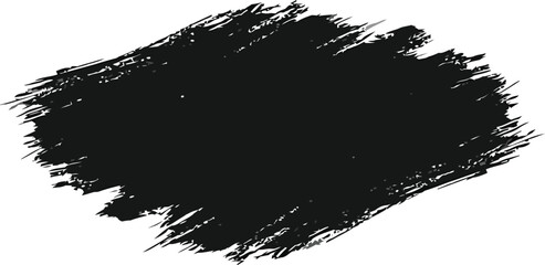 Vector illustration. Background for text. Isolated grunge traces banners set. Black paint. Brush ink stroke. Element for design poster, cover, invitation, gift card, flyer, social media, promotion