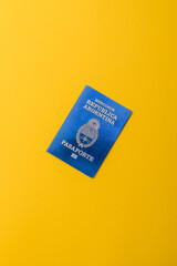 Argentine passport for travelling, flying and doing business. Argentina document, id