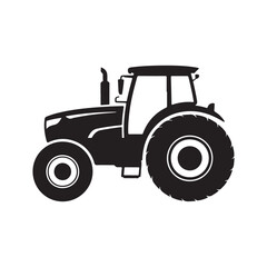 old tractor isolated on white.vector eps 10