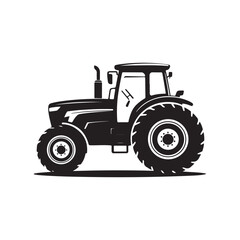 old tractor isolated on white.vector eps 10