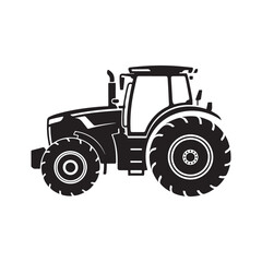 old tractor isolated on white.vector eps 10