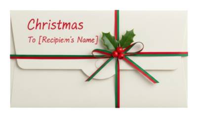 Christmas greeting card design festive season graphic isolated on transparent background