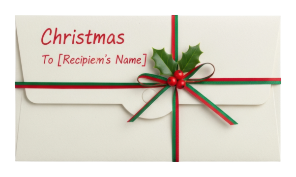 Christmas greeting card design festive season graphic isolated on transparent background