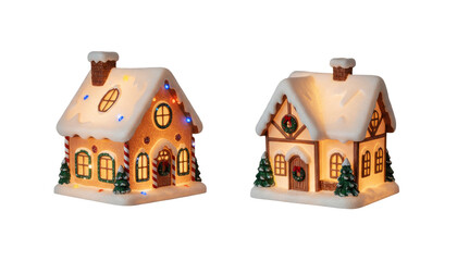 ハウス型クリスマスランプ