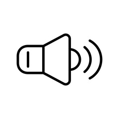 Sound volume icon line vector design