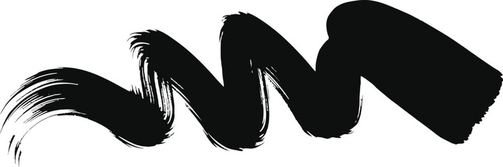 Set of paint brush stroke and abstract grunge banner for graphic background decoration. Watercolor splatter, ink splash and creative shape for social media.