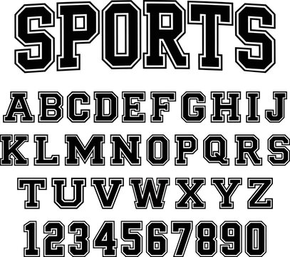 Athletic Collegiate Sports Font Kit