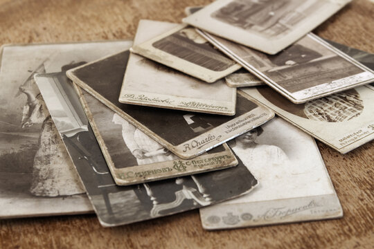 Vintage studio portrait photos
