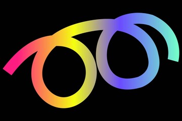 Abstract gradient illustration design