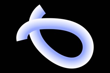 Abstract gradient line art