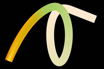 Abstract gradient line art