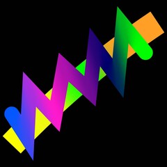 Abstract line art illustration